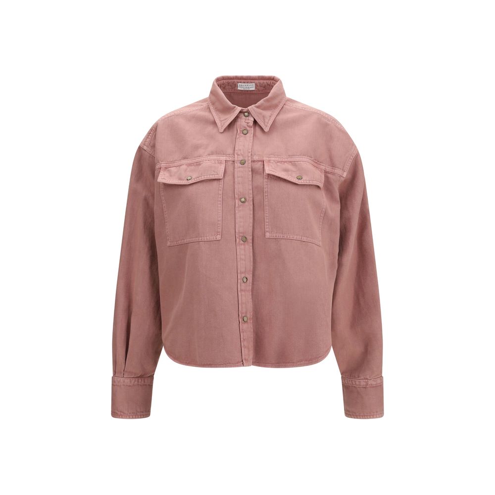 Brunello Cucinelli Multicolor Denim Shirt