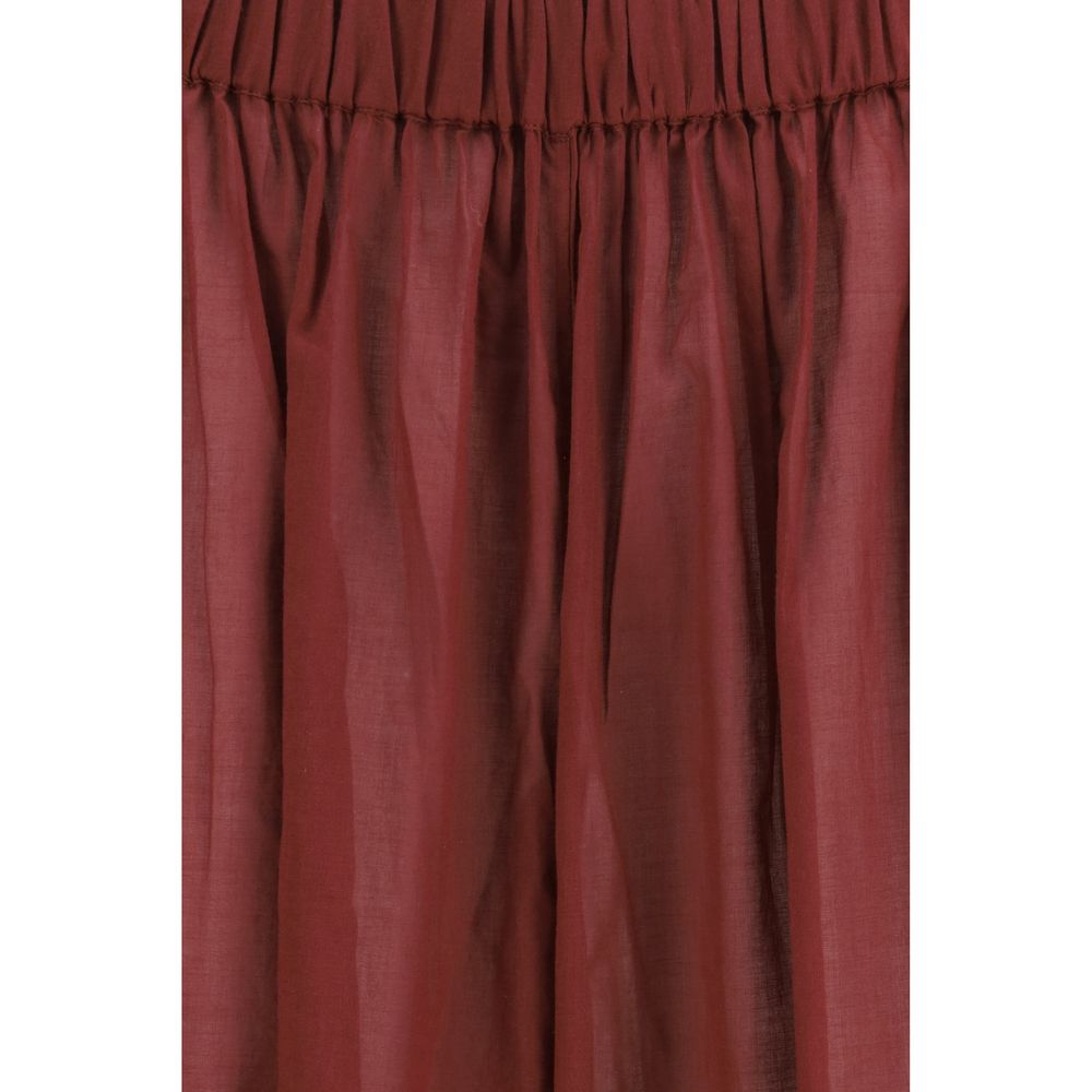The Andamane Bordeaux Cotton Casual Pants
