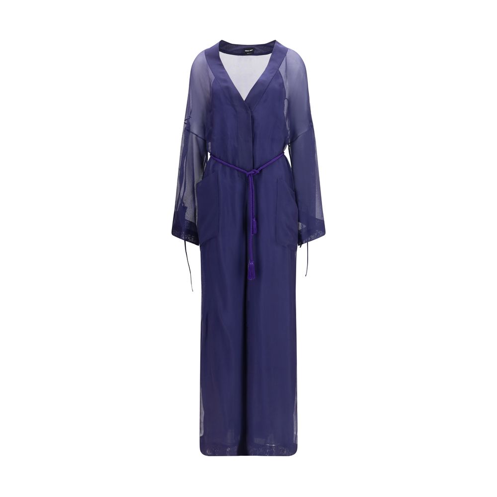 Giorgio Armani Blue Viscose Jumpsuit