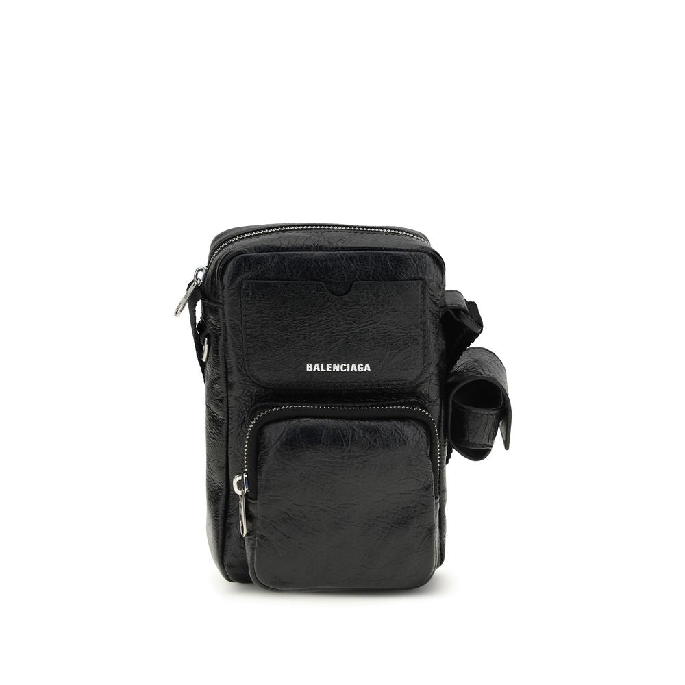 Balenciaga Black Lamb Ovis Aries Shoulder Bag
