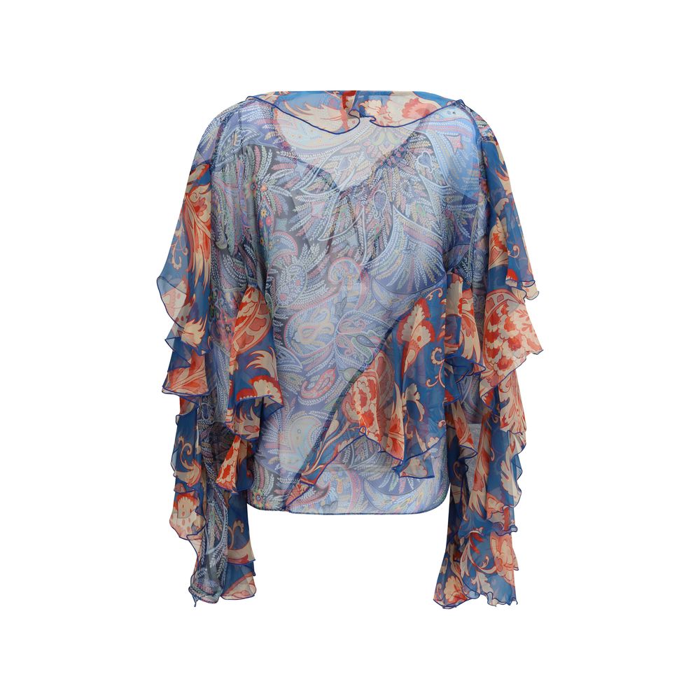 Etro Multicolor Silk Shirt