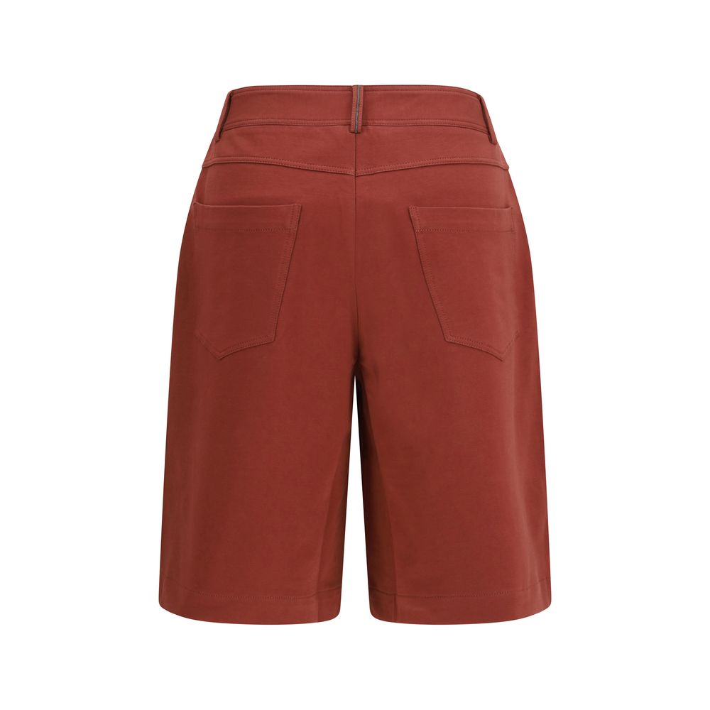 Brunello Cucinelli Multicolor Cotton Bermuda Shorts