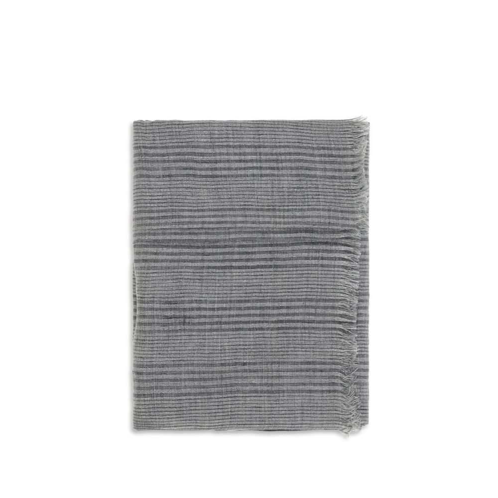 Brunello Cucinelli Gray Linen Scarf