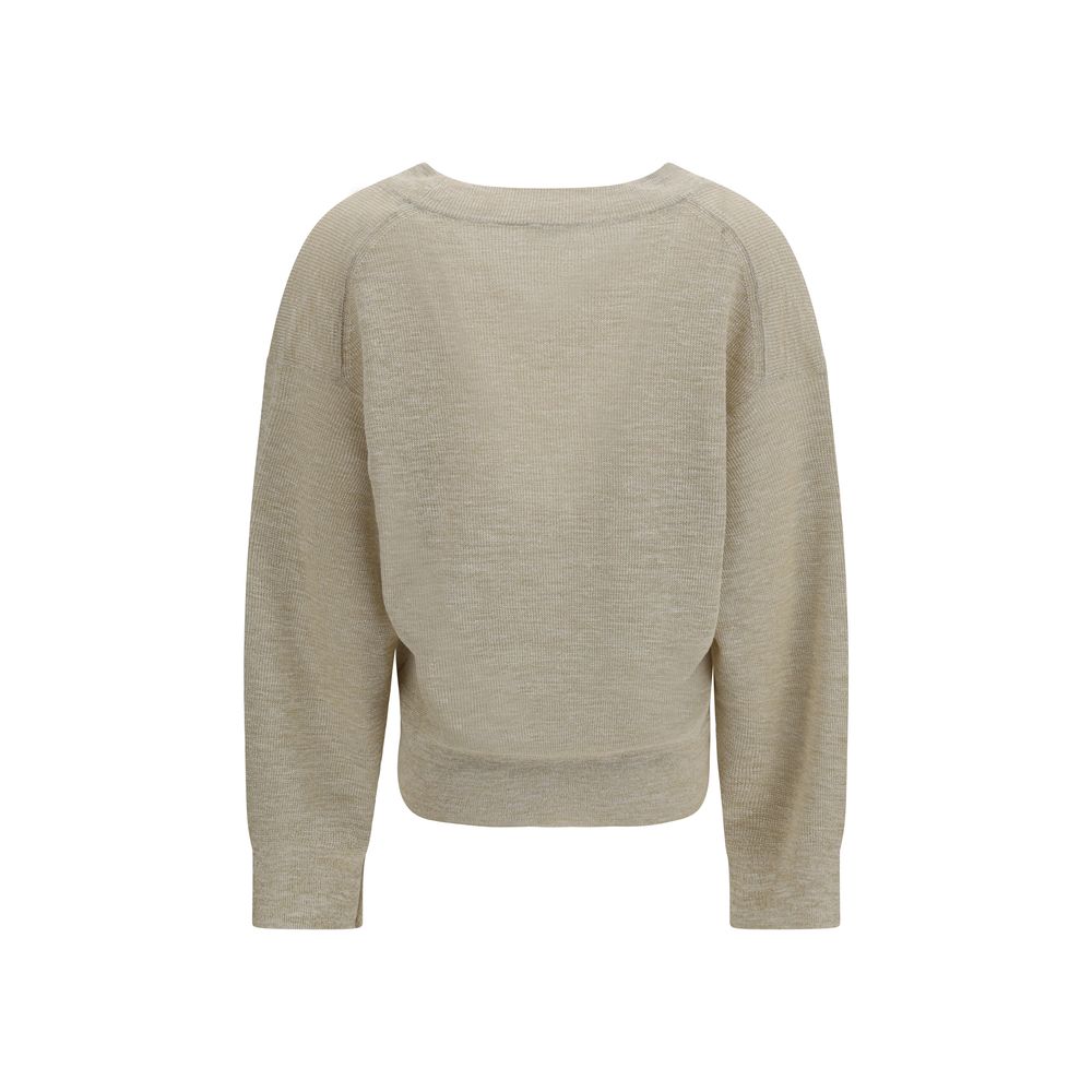 Brunello Cucinelli Beige Linen Sweatshirt