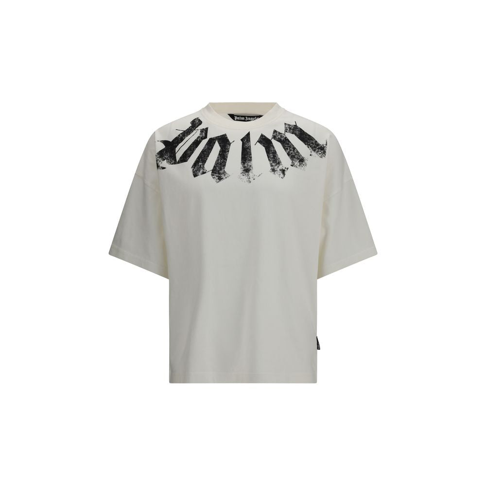 Palm Angels White Cotton T-Shirt