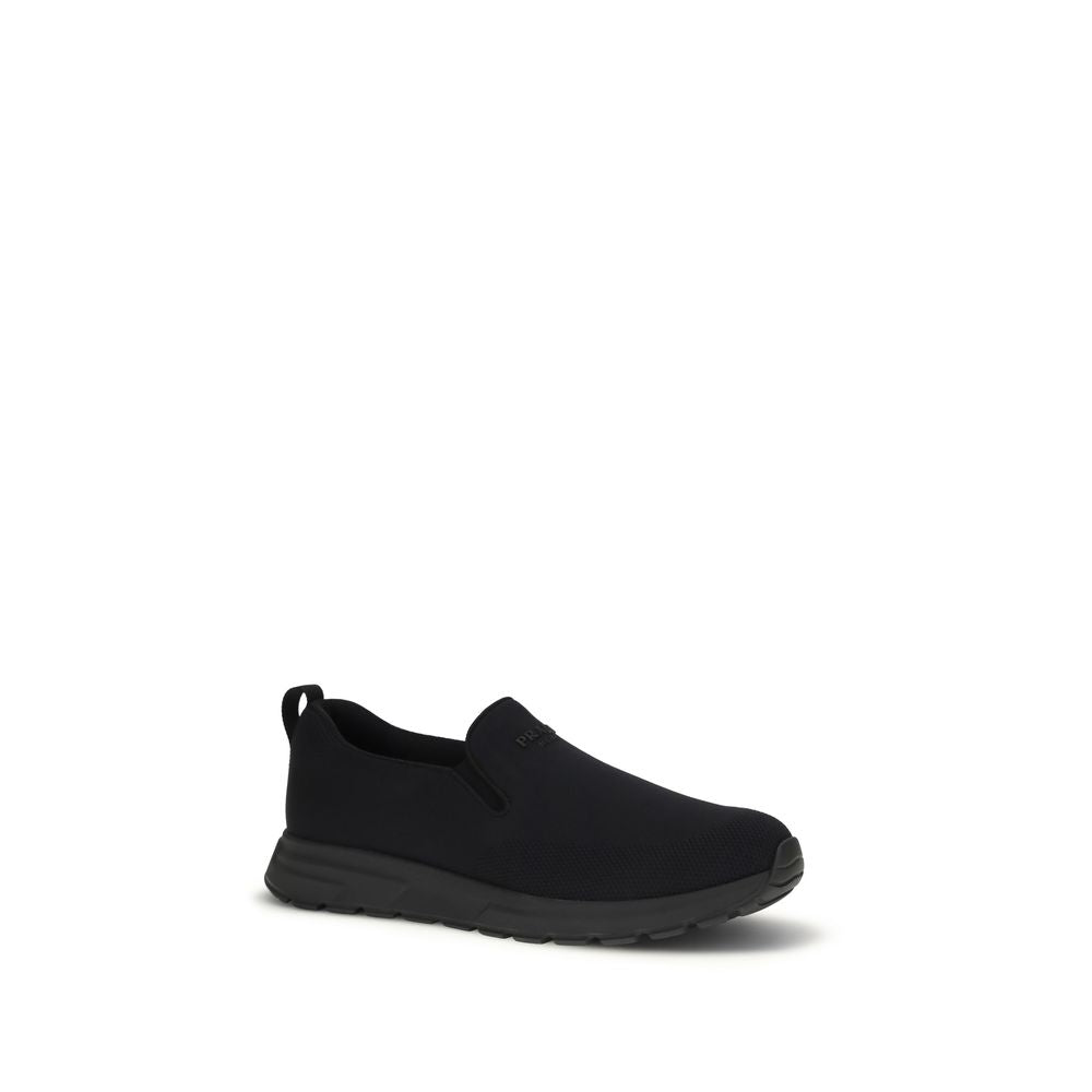 Prada Black Fabric Sneakers