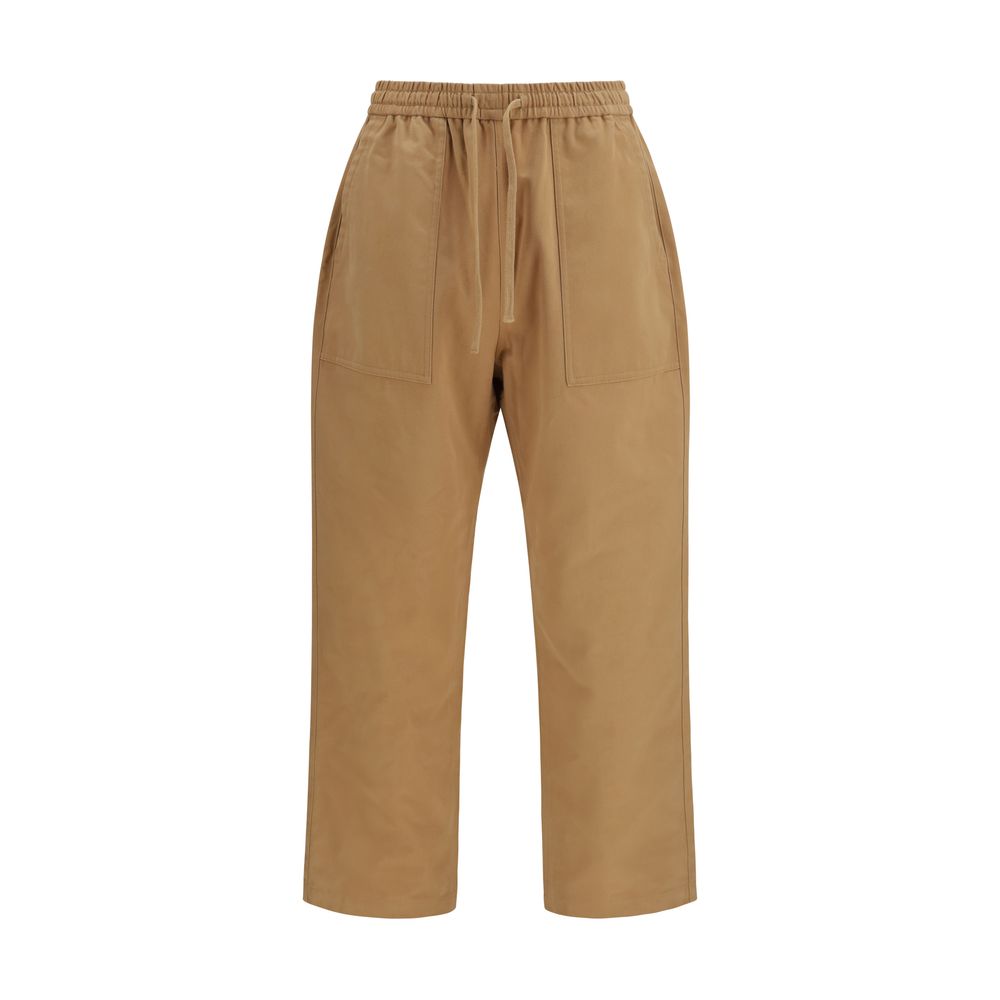 Maison Kitsuné Beige Cotton Casual Pants