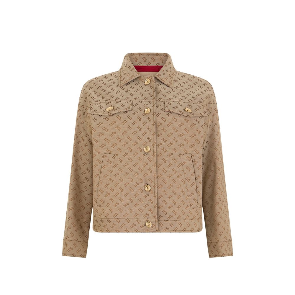 Herno Brown Cotton Denim Jacket