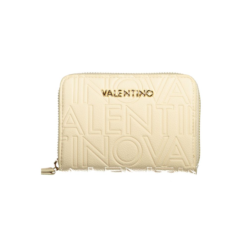 Mario Valentino Beige Polyurethane Women's Wallet