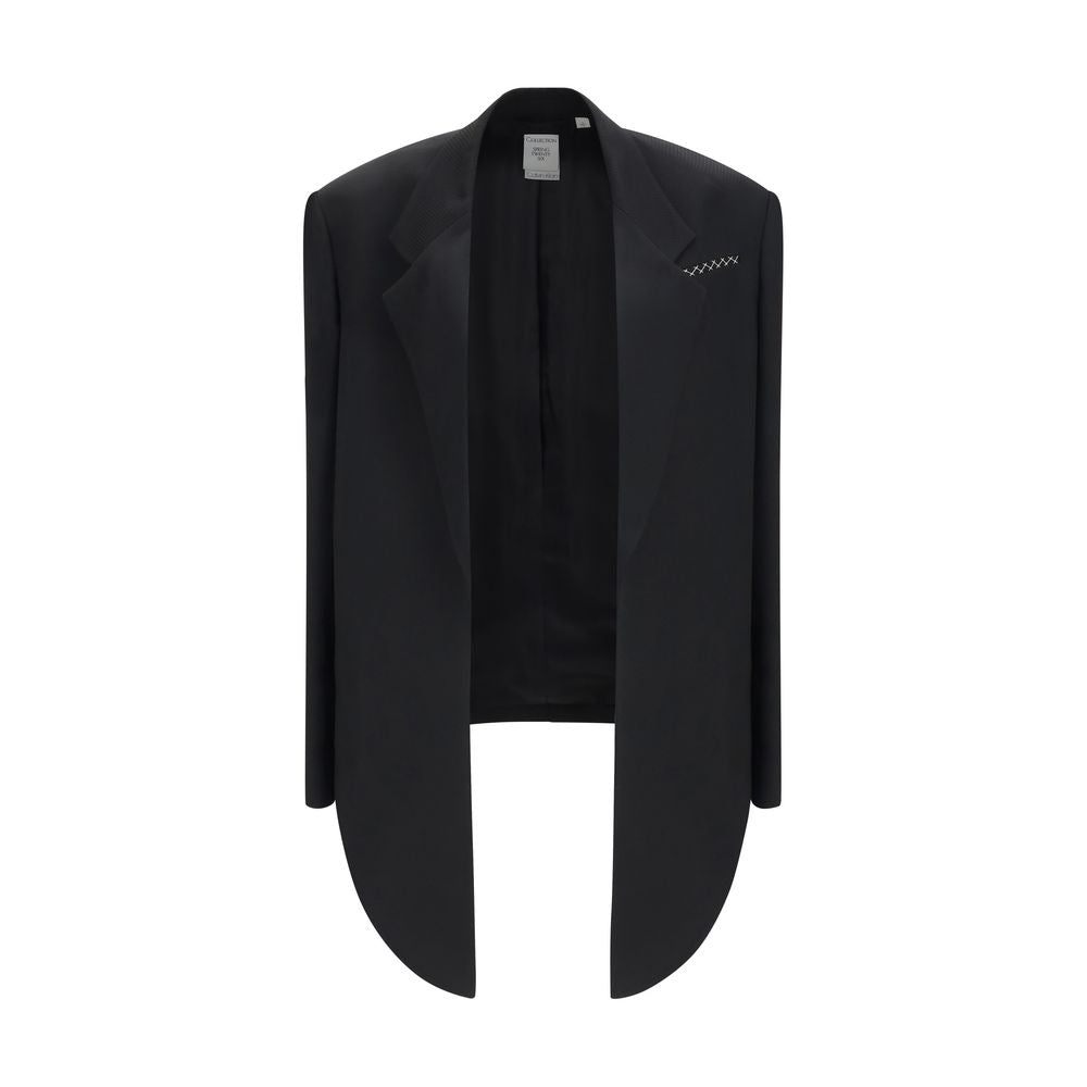 Calvin Klein Black Viscose Coat