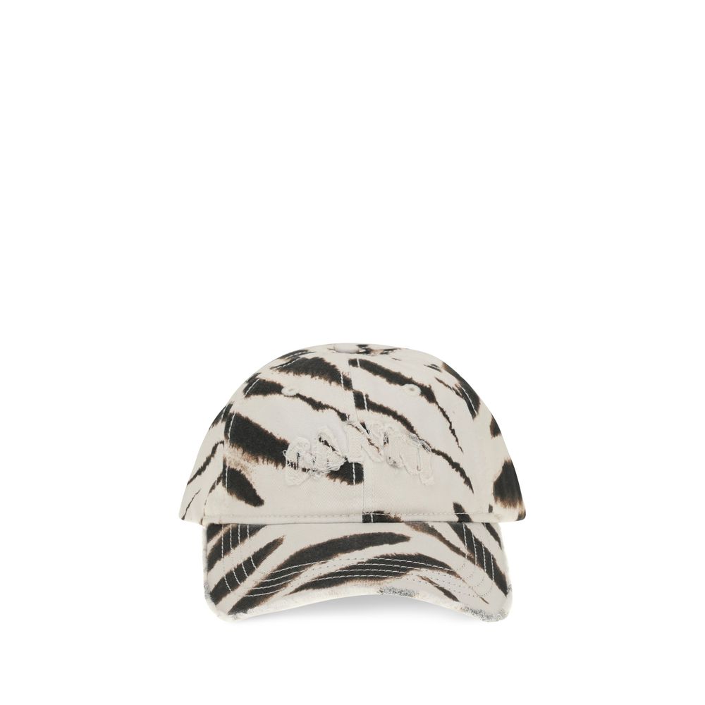 Ganni Multicolor Cotton Cap (Baseball Hat)