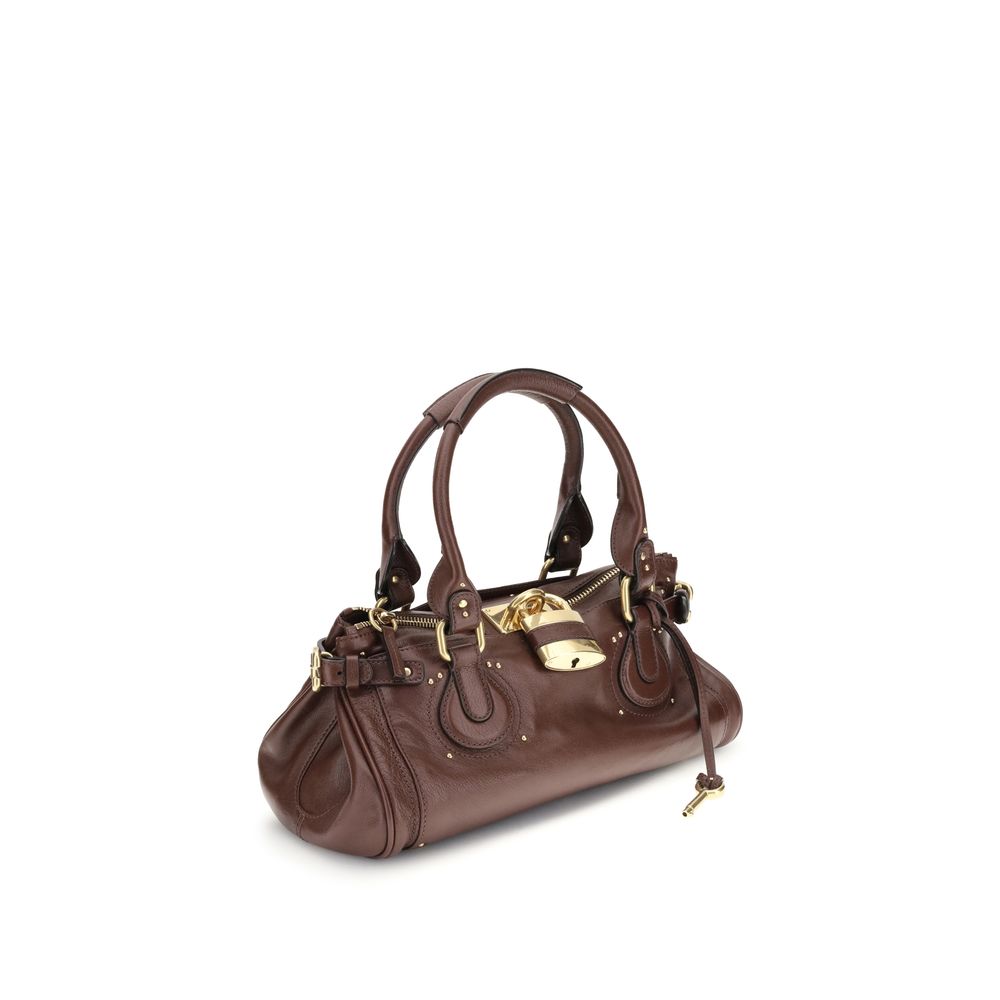 Chloé Bordeaux Buffalo Leather Shoulder Bag