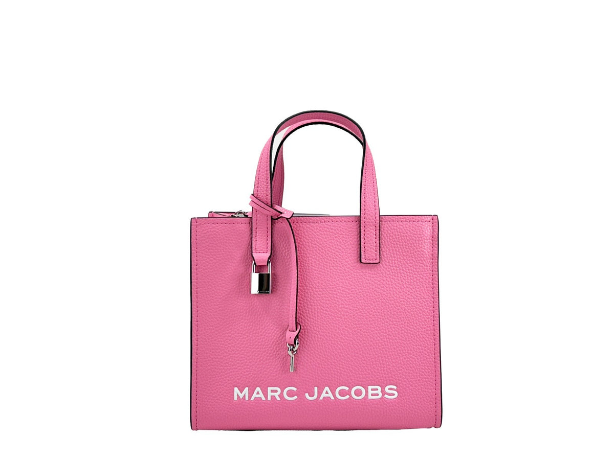Marc Jacobs Mini Grind Pink Leather Crossbody Bag Purse
