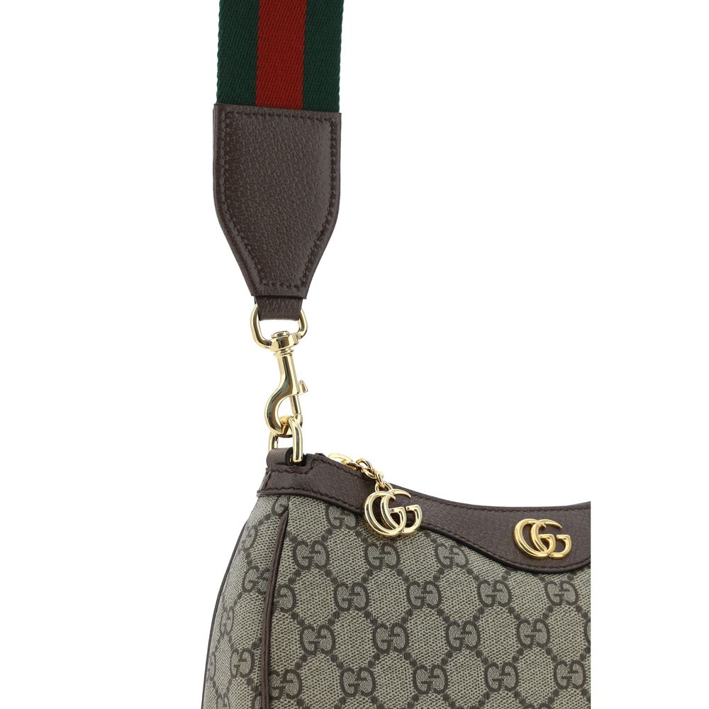 Gucci Brown Cotton Shoulder Bag