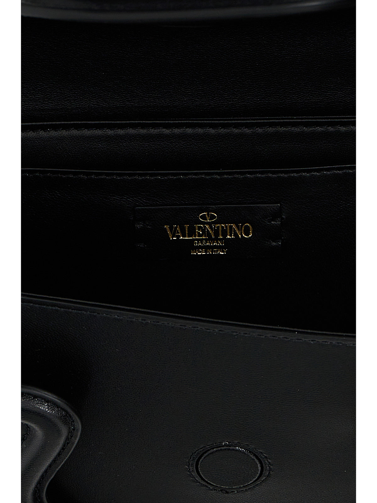 Valentino Garavani Black Leather Shoulder Bag