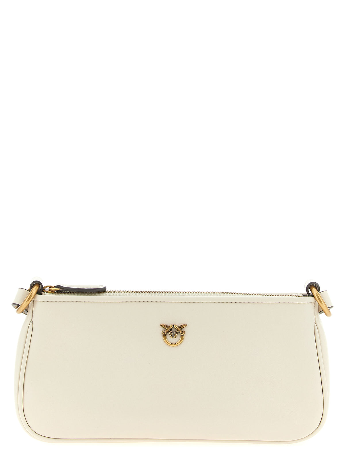 PINKO White Goatskin Crossbody Bag
