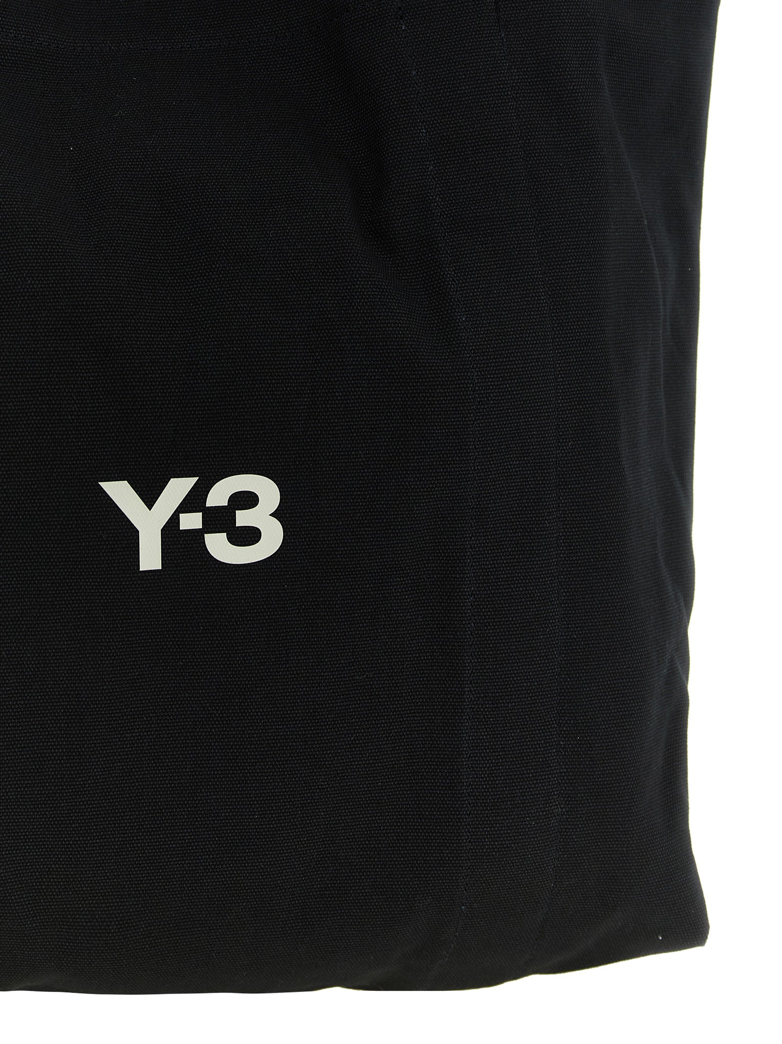 Y-3 Black Cotton Tote Bag