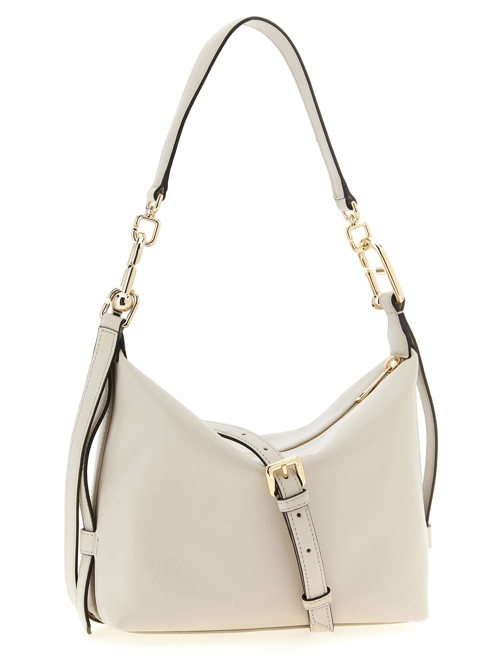 Furla White Calfskin Shoulder Bag
