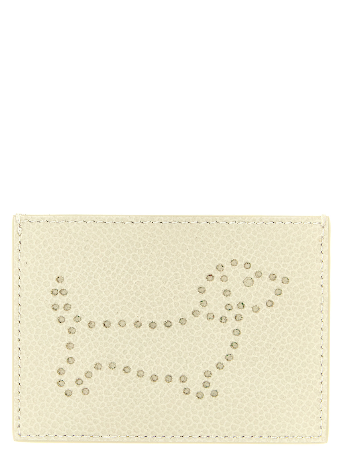 Thom Browne Beige Calfskin Cardholder