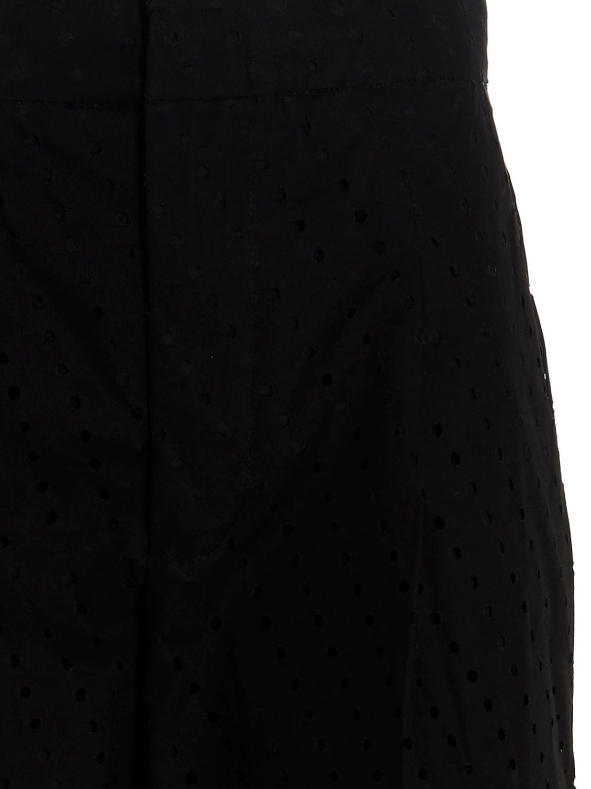 NUDE Black Cotton Pants