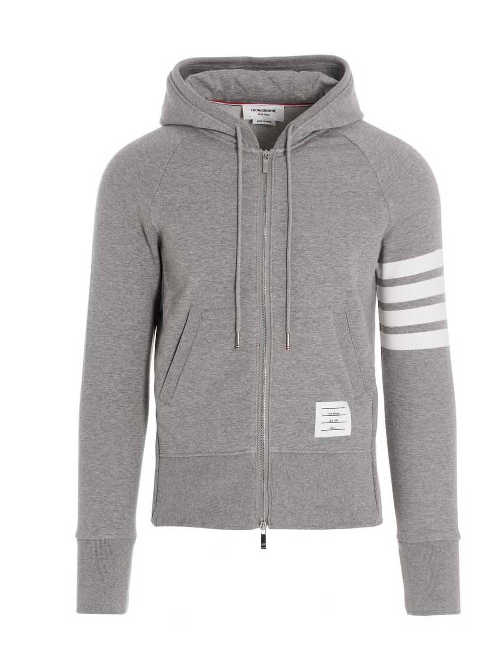 Thom Browne Gray Cotton Sweatshirt