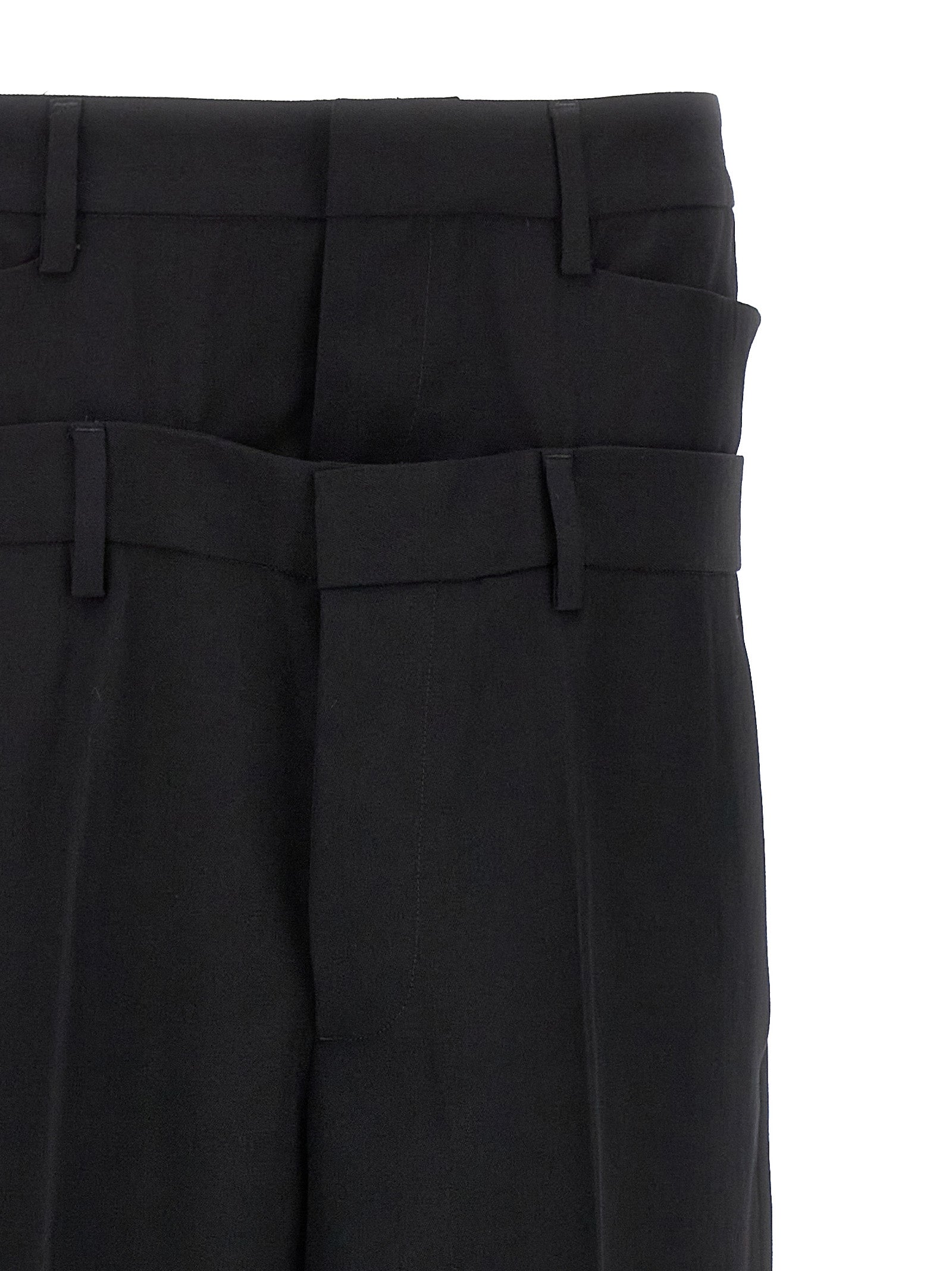Dsquared² Black Virgin Wool Dress Pants