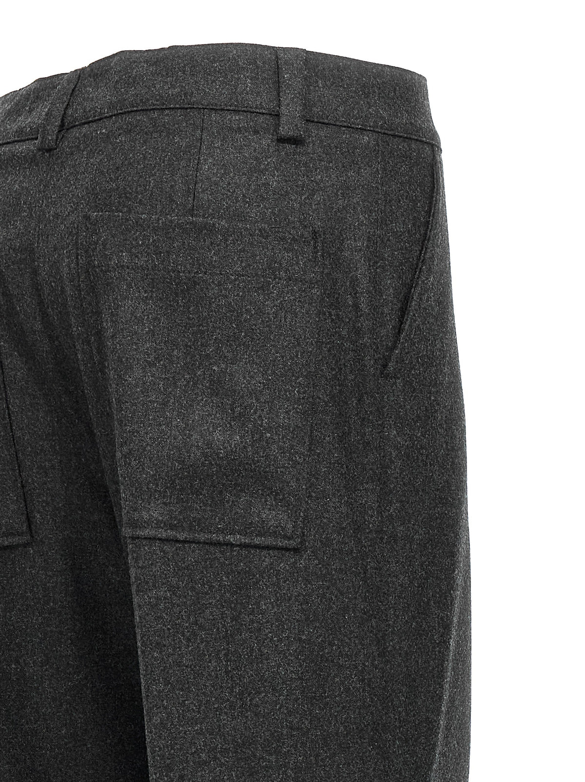 P.A.R.O.S.H. Gray Virgin Wool Cargo Pants