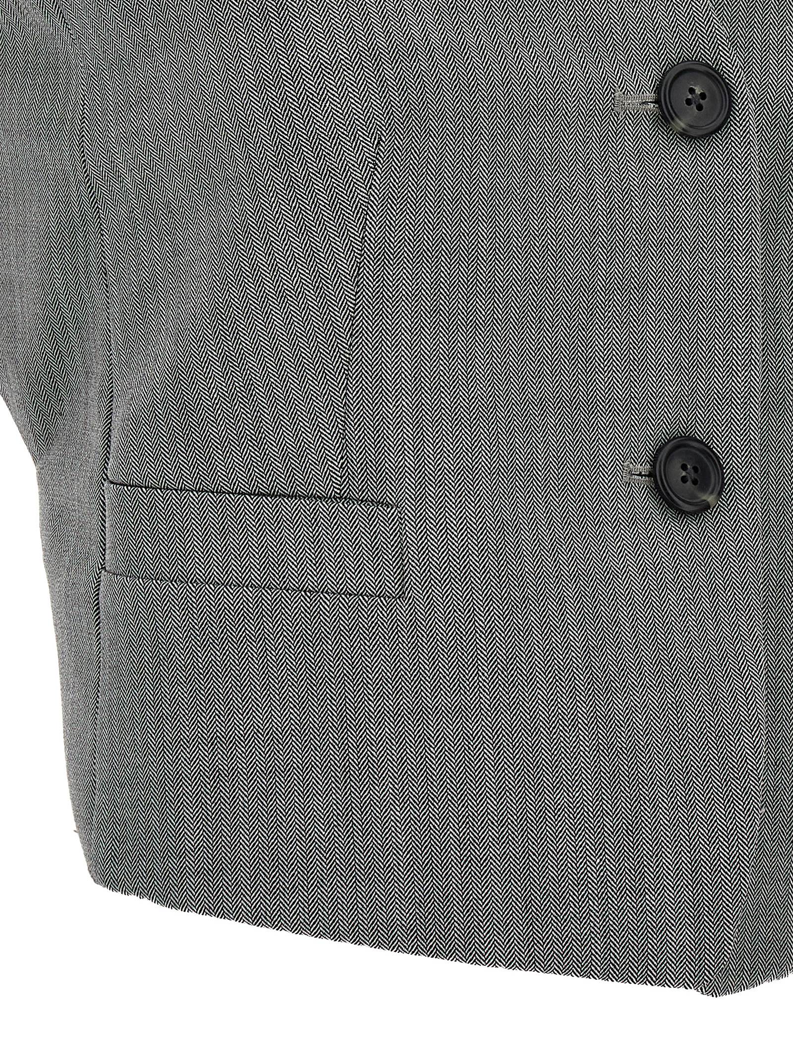 Helmut Lang Bicolor Wool Sleeveless Jacket