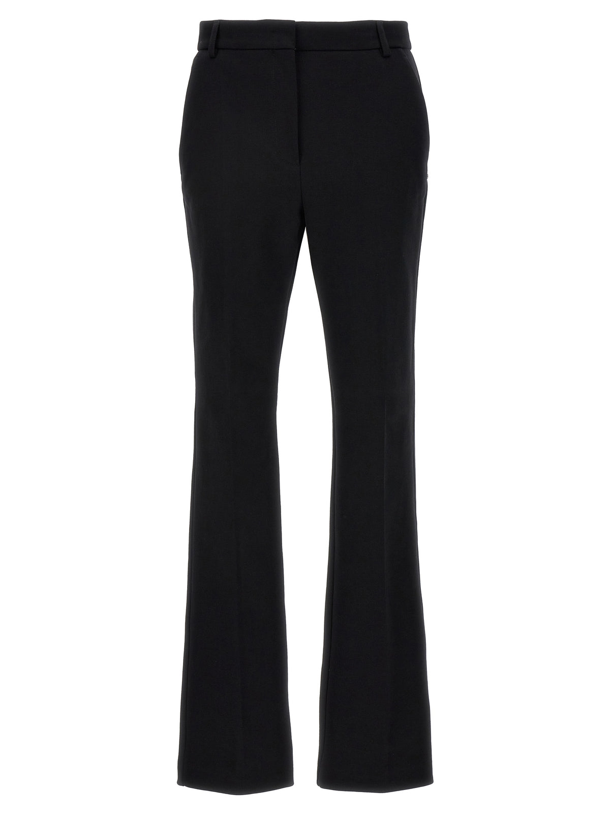 Sportmax Black Cotton Casual Pants