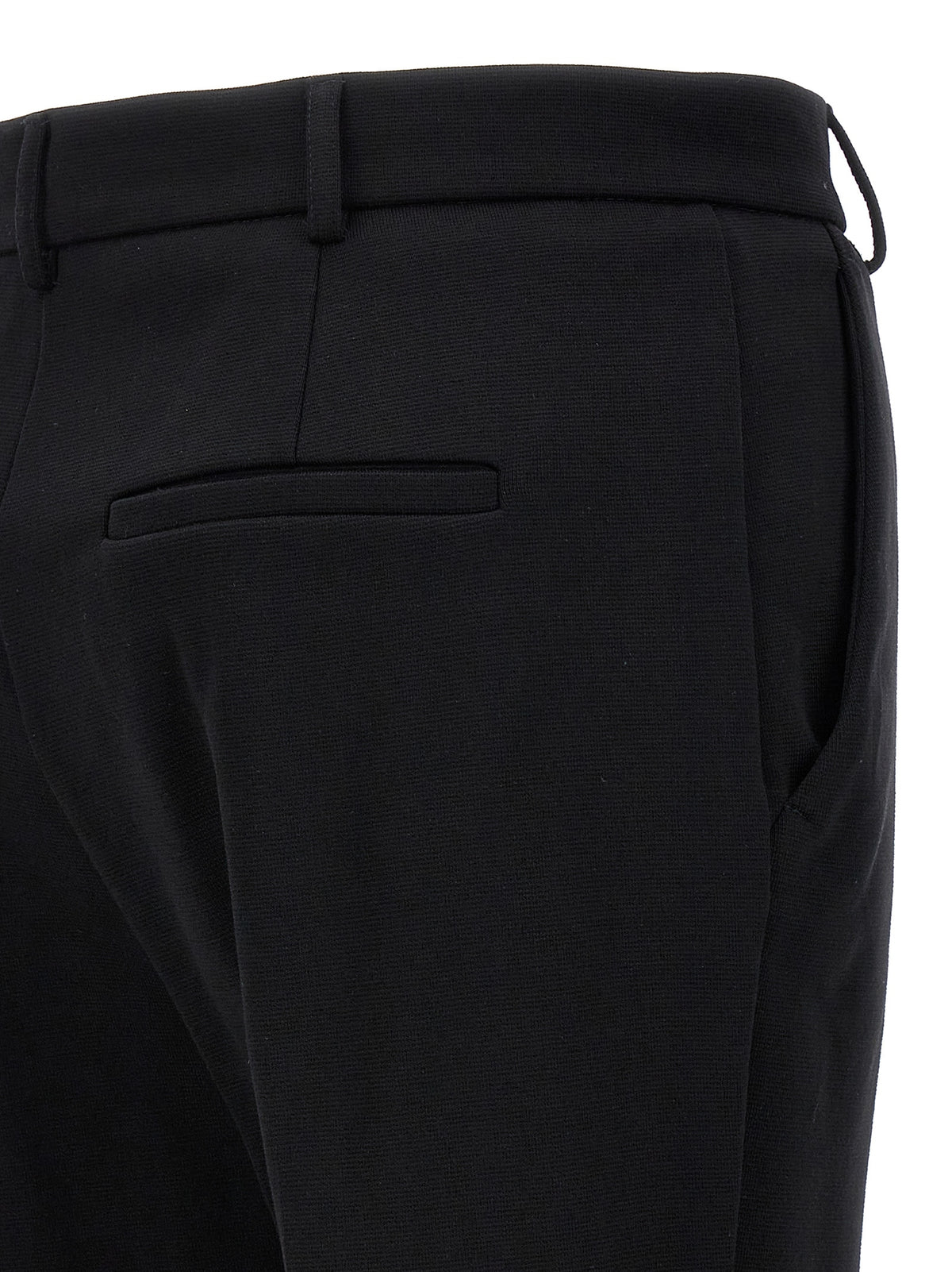 Sportmax Black Cotton Casual Pants