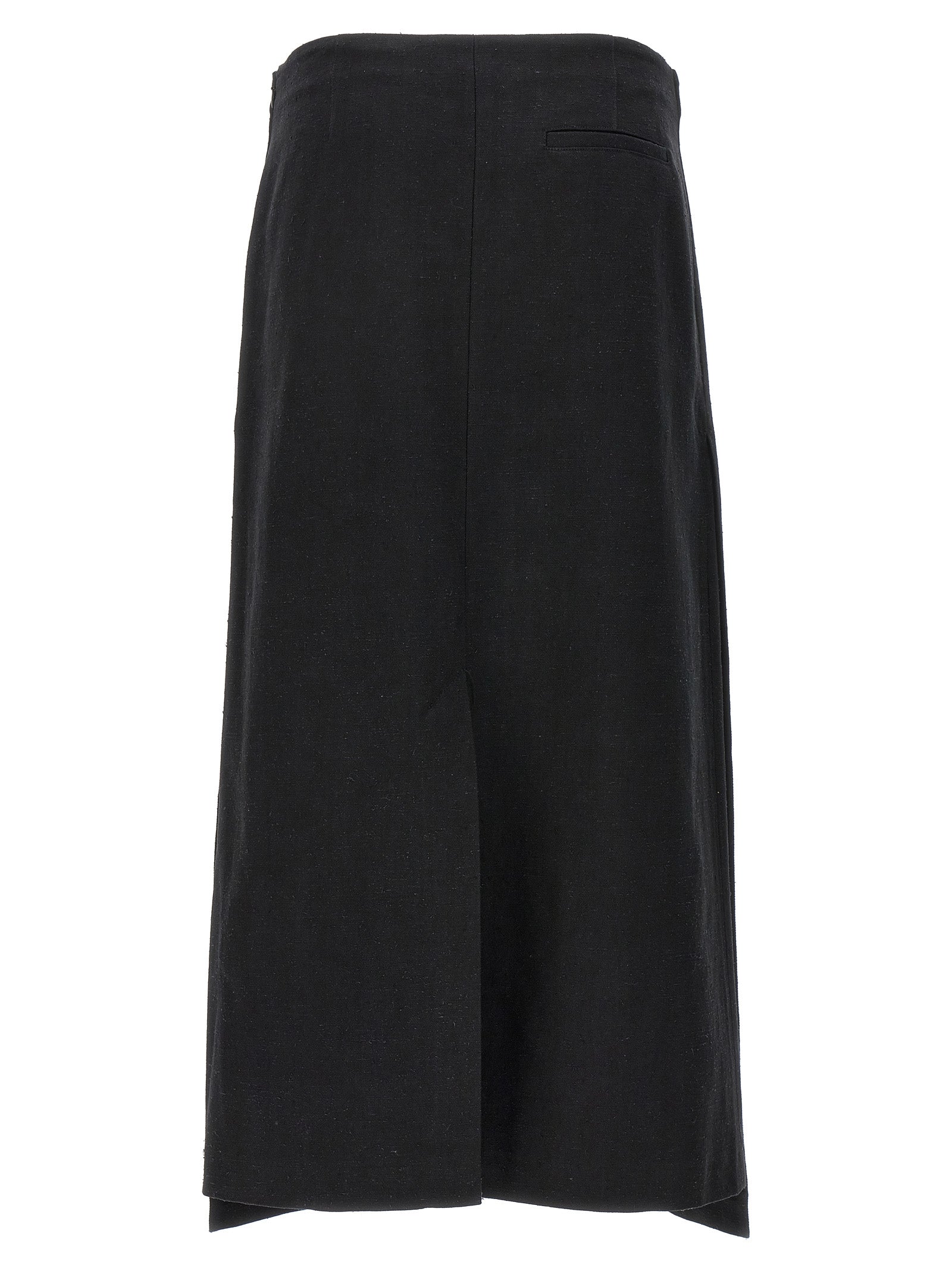 Loulou De Saison Black Cotton Mini Skirt