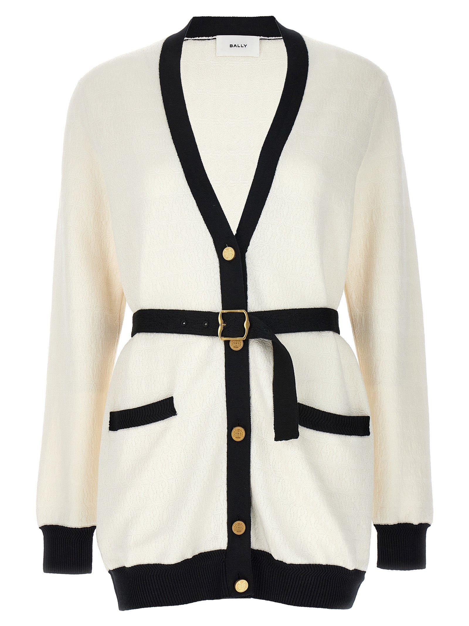 Bally Bicolor Viscose Cardigan