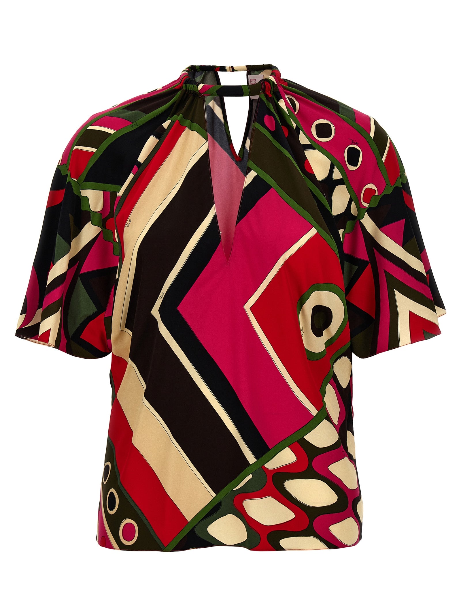 Emilio Pucci Multicolor Viscose Pattern Shirt