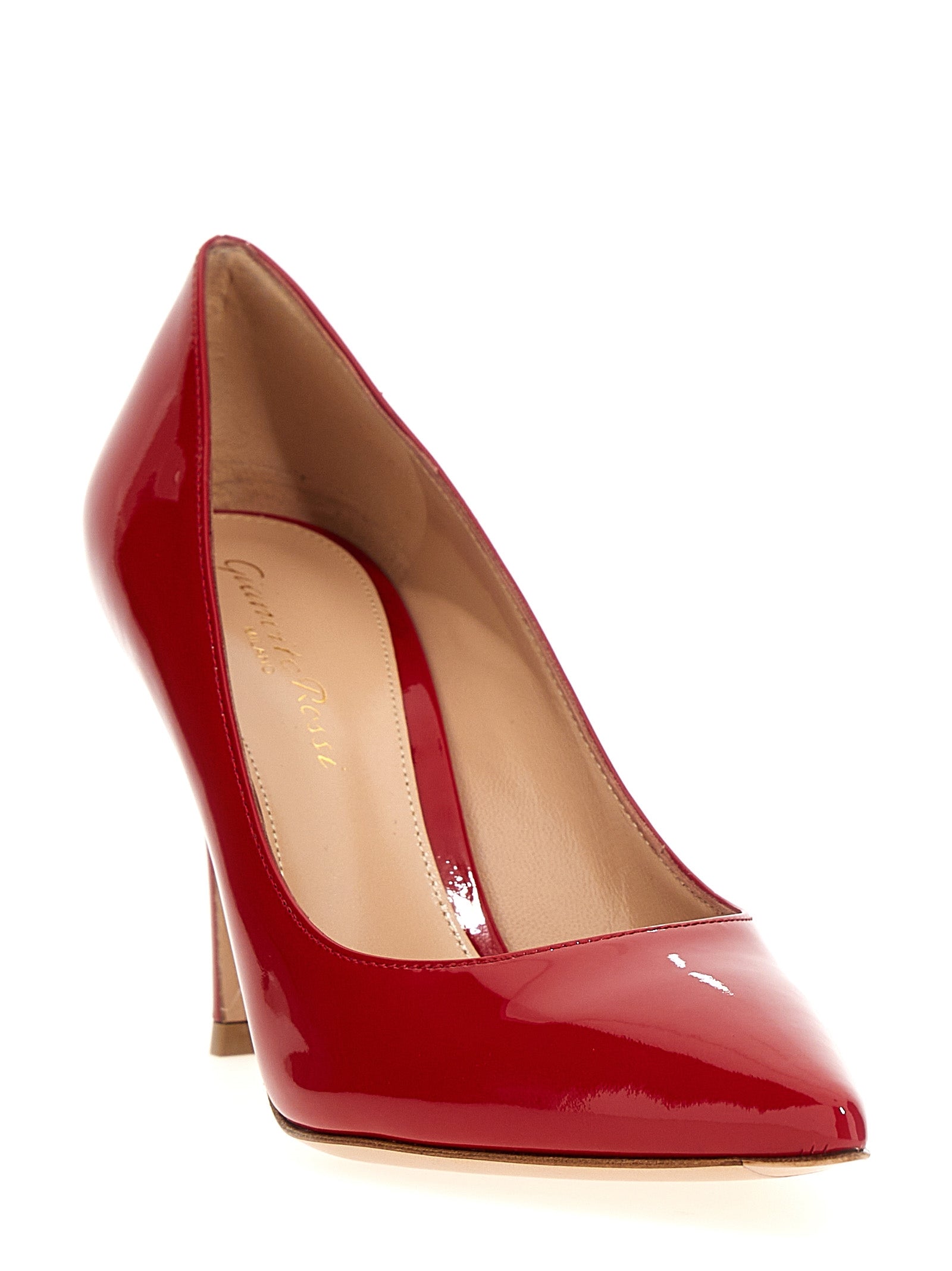 Gianvito Rossi Red Calfskin High Heel Pumps