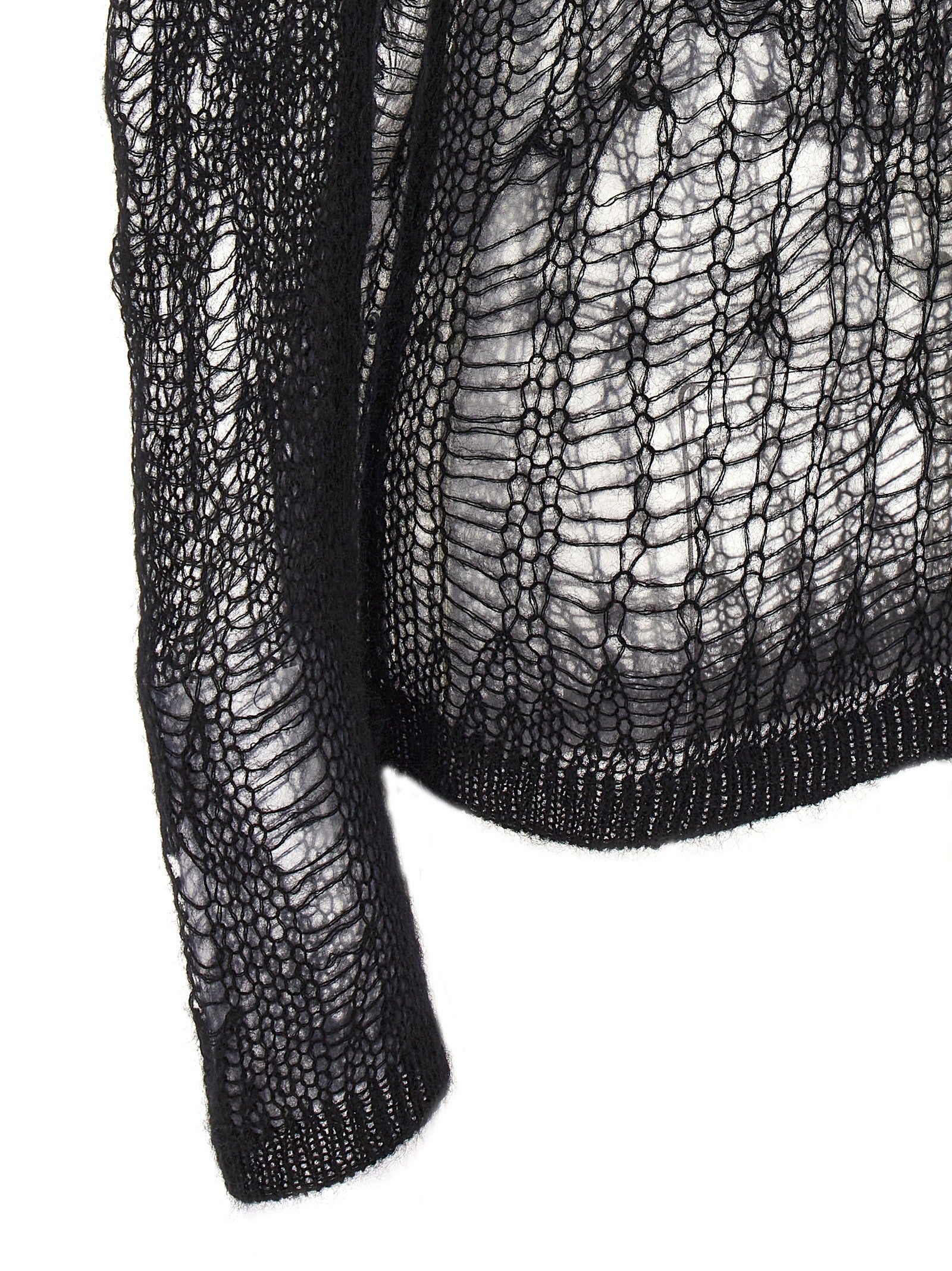 Rick Owens Black Nylon Cardigan