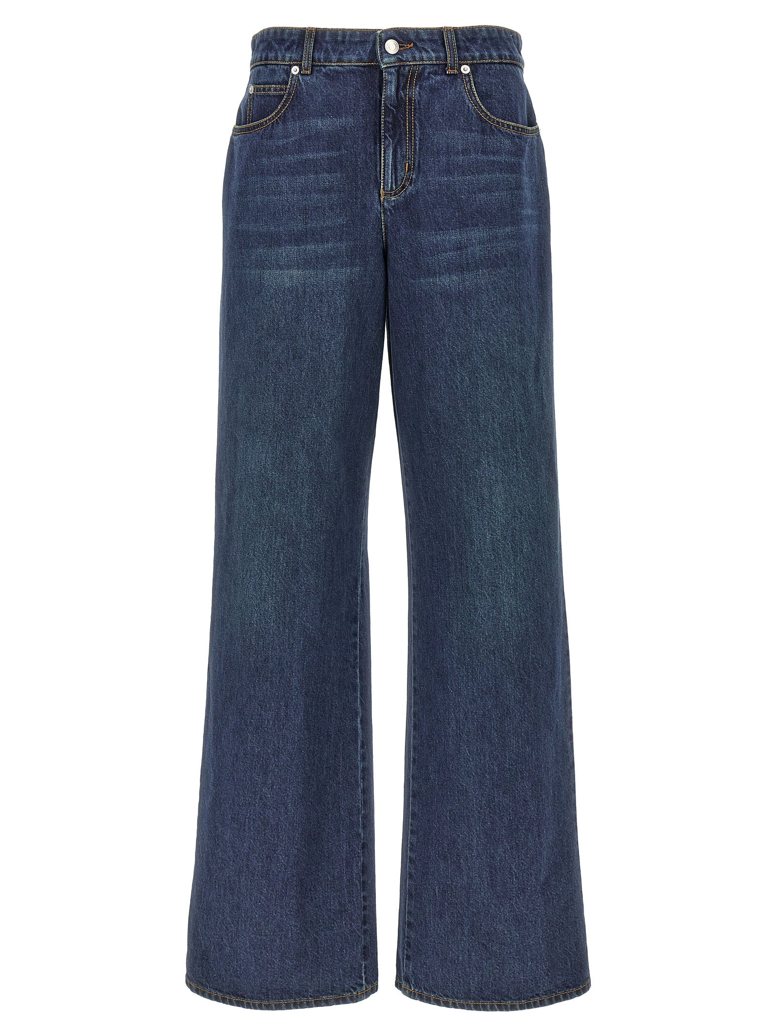 Alexander McQueen Blue Cotton Jeans Denim