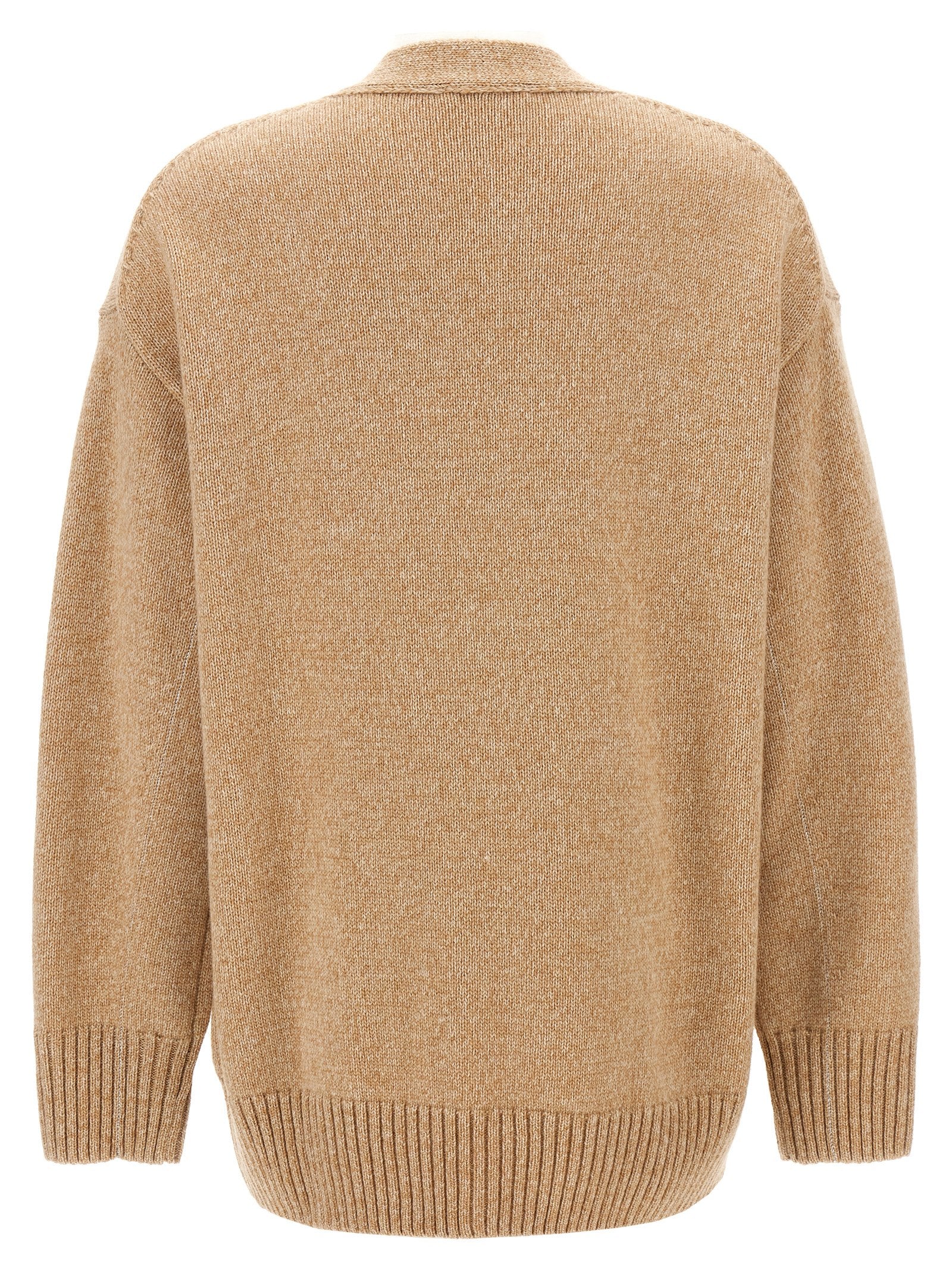 Paco Rabanne Beige Wool Cardigan