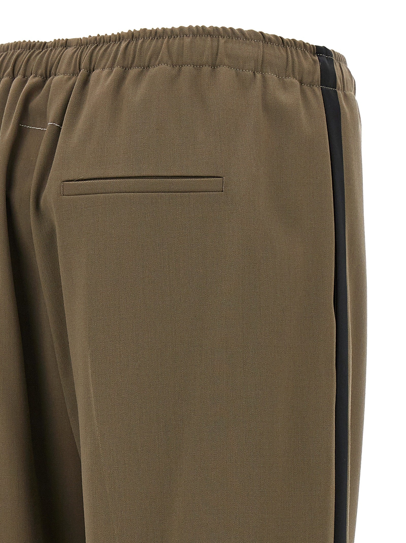 MM6 Maison Margiela Bicolor Polyester Casual Pants