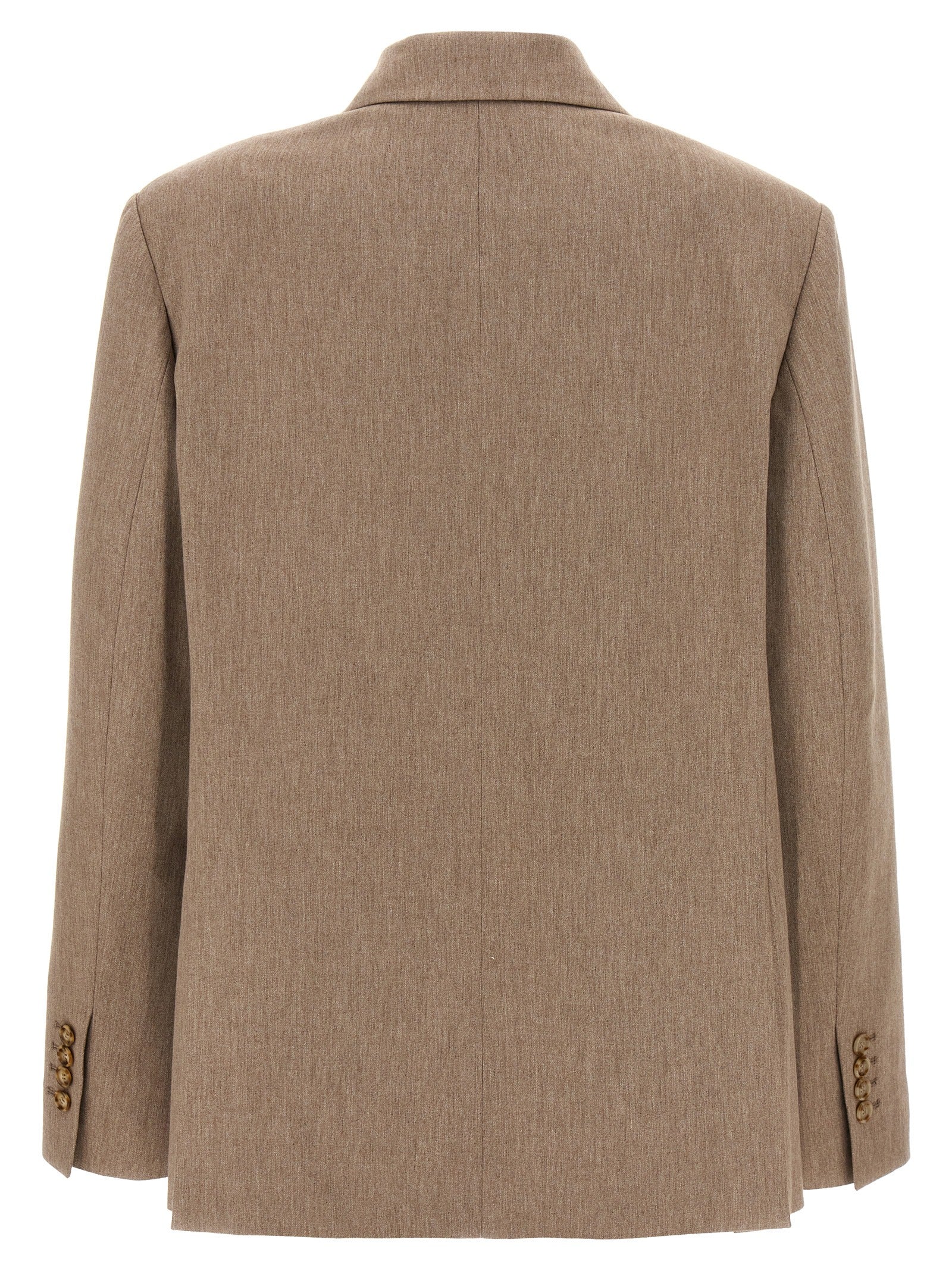 The Andamane Beige Viscose Blazer