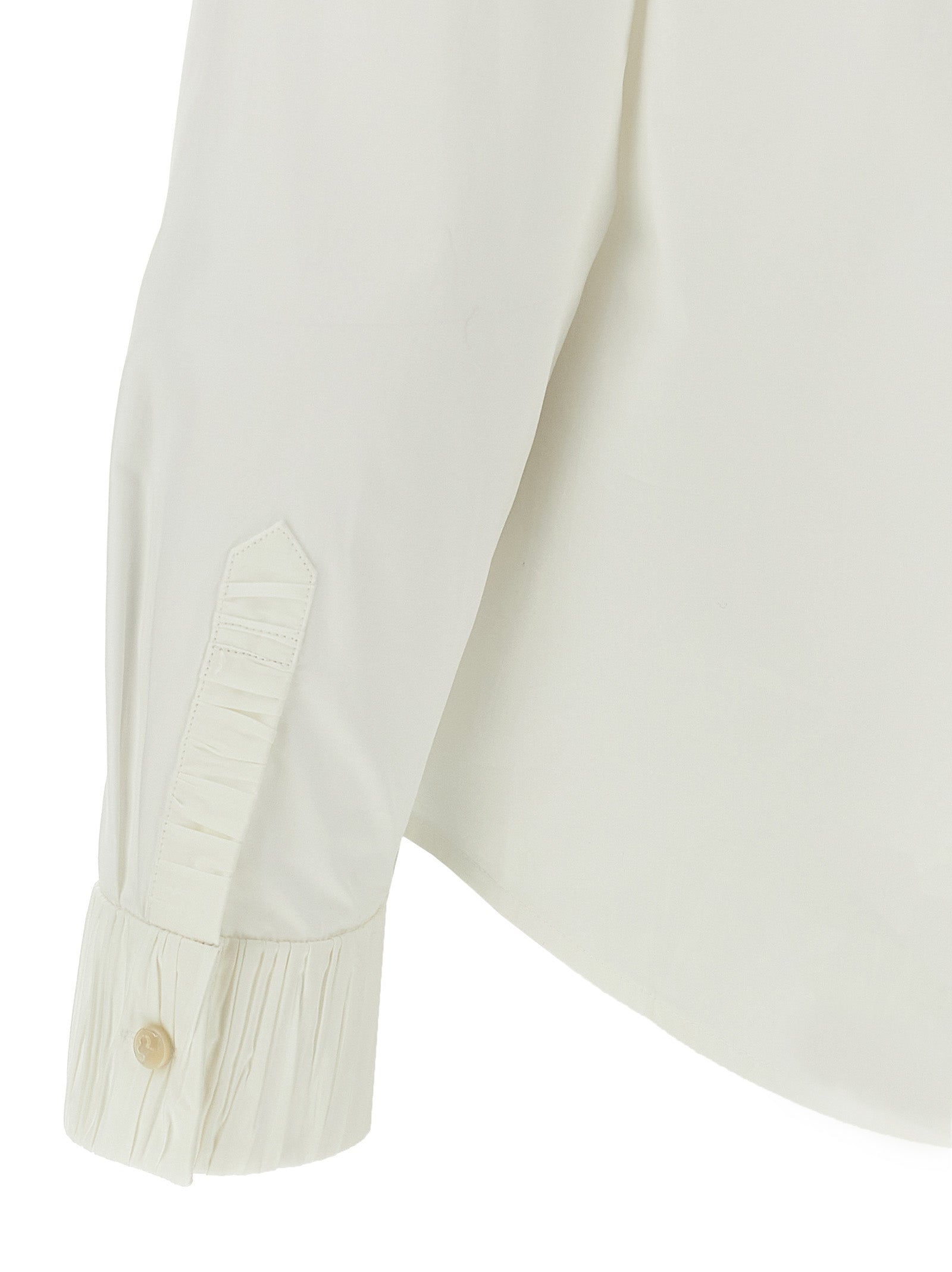 Tory Burch White Cotton Blouse