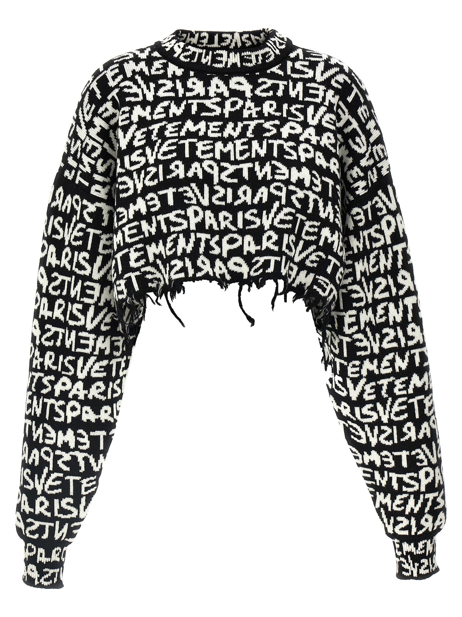 Vetements Bicolor Merino Wool Cardigan