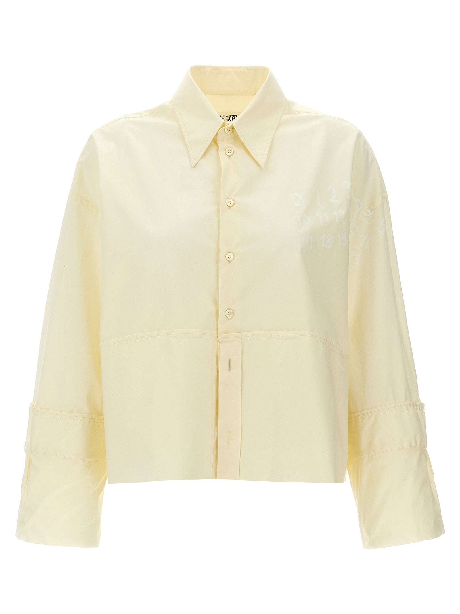 MM6 Maison Margiela White Cotton Blouse