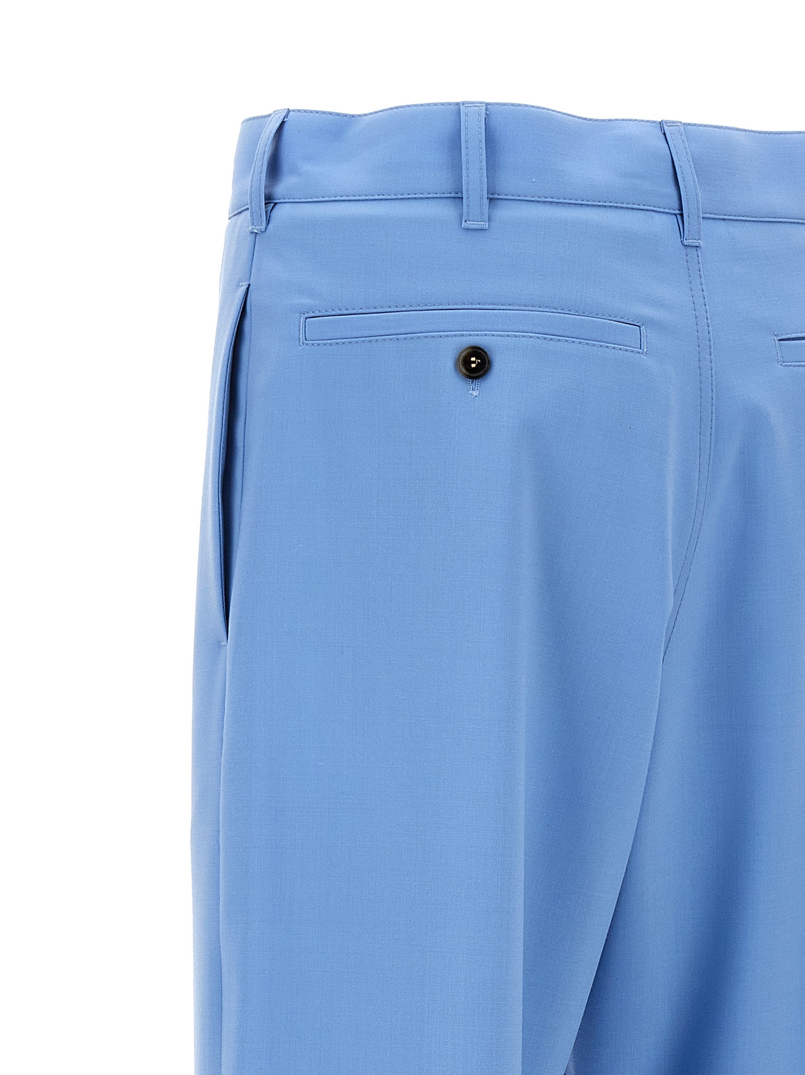 Marni Blue Polyester Casual Pants