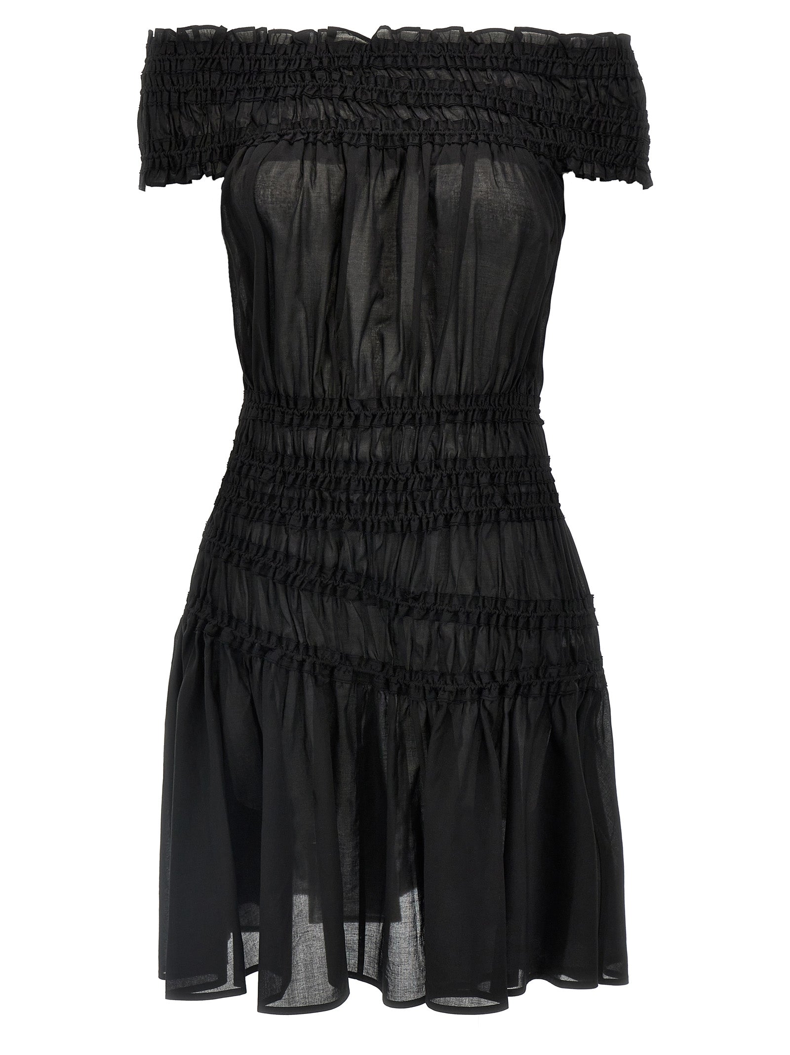 Tory Burch Black Cotton Short Dress