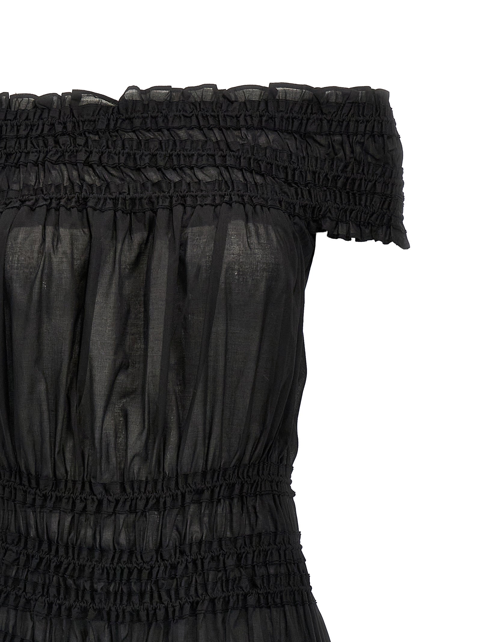 Tory Burch Black Cotton Short Dress