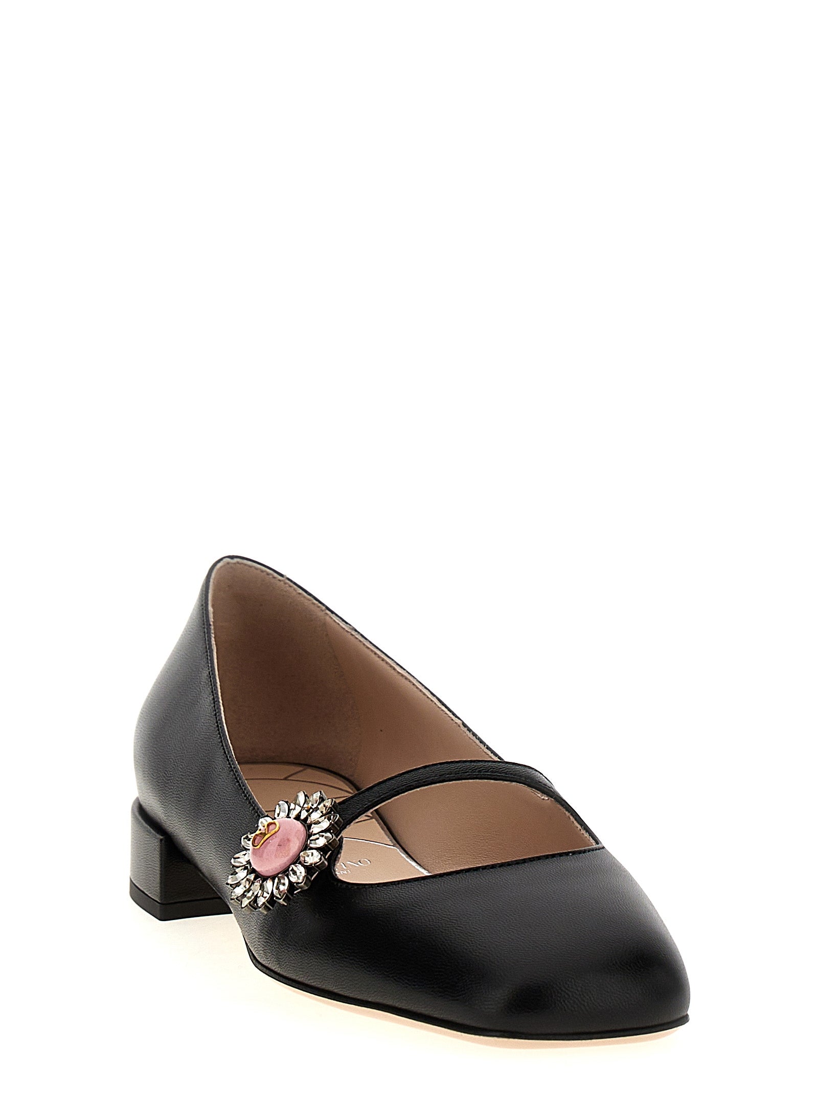 Valentino Garavani Black Calfskin Ballet Flats