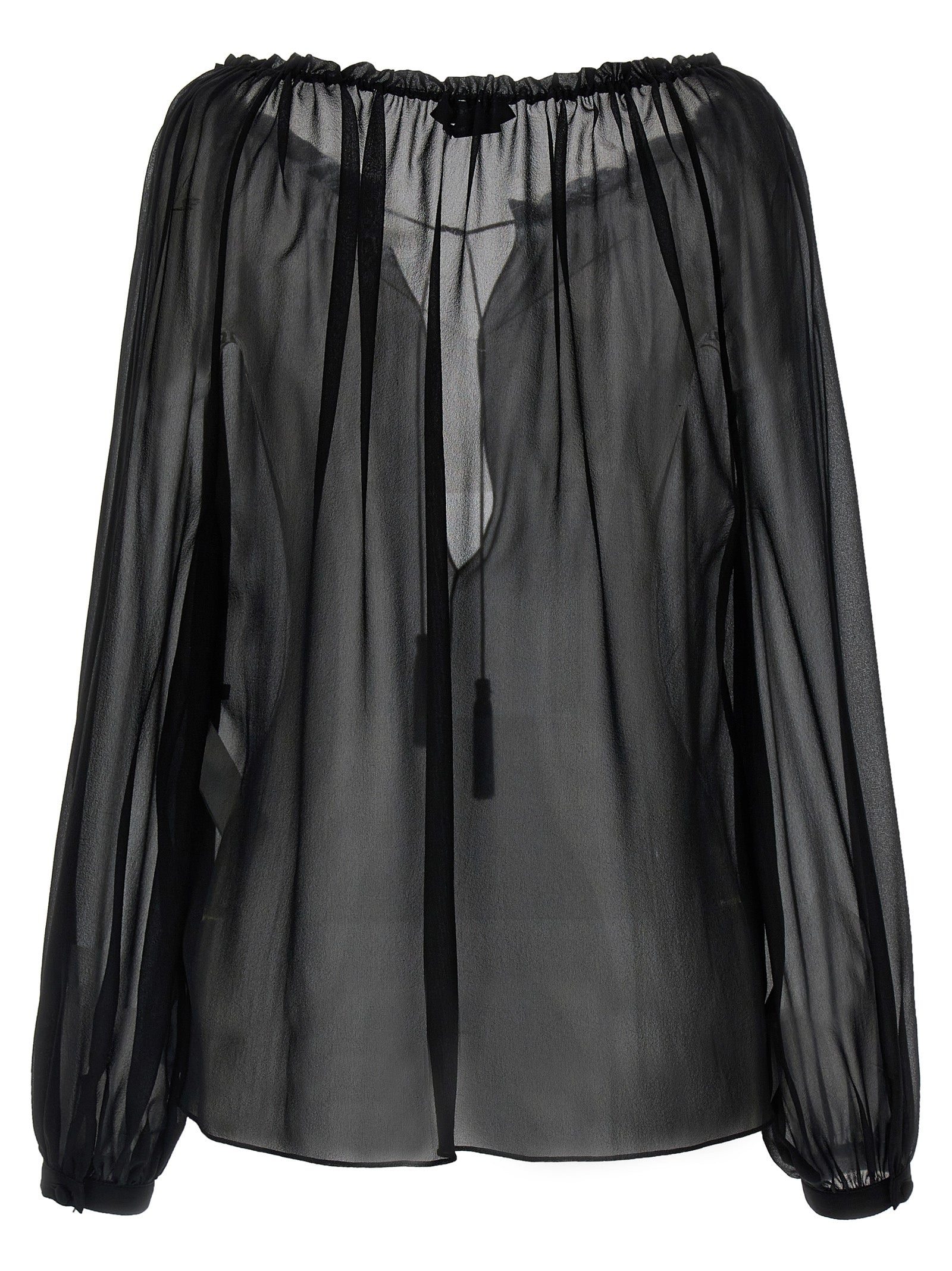 Tom Ford Black Silk Blouse
