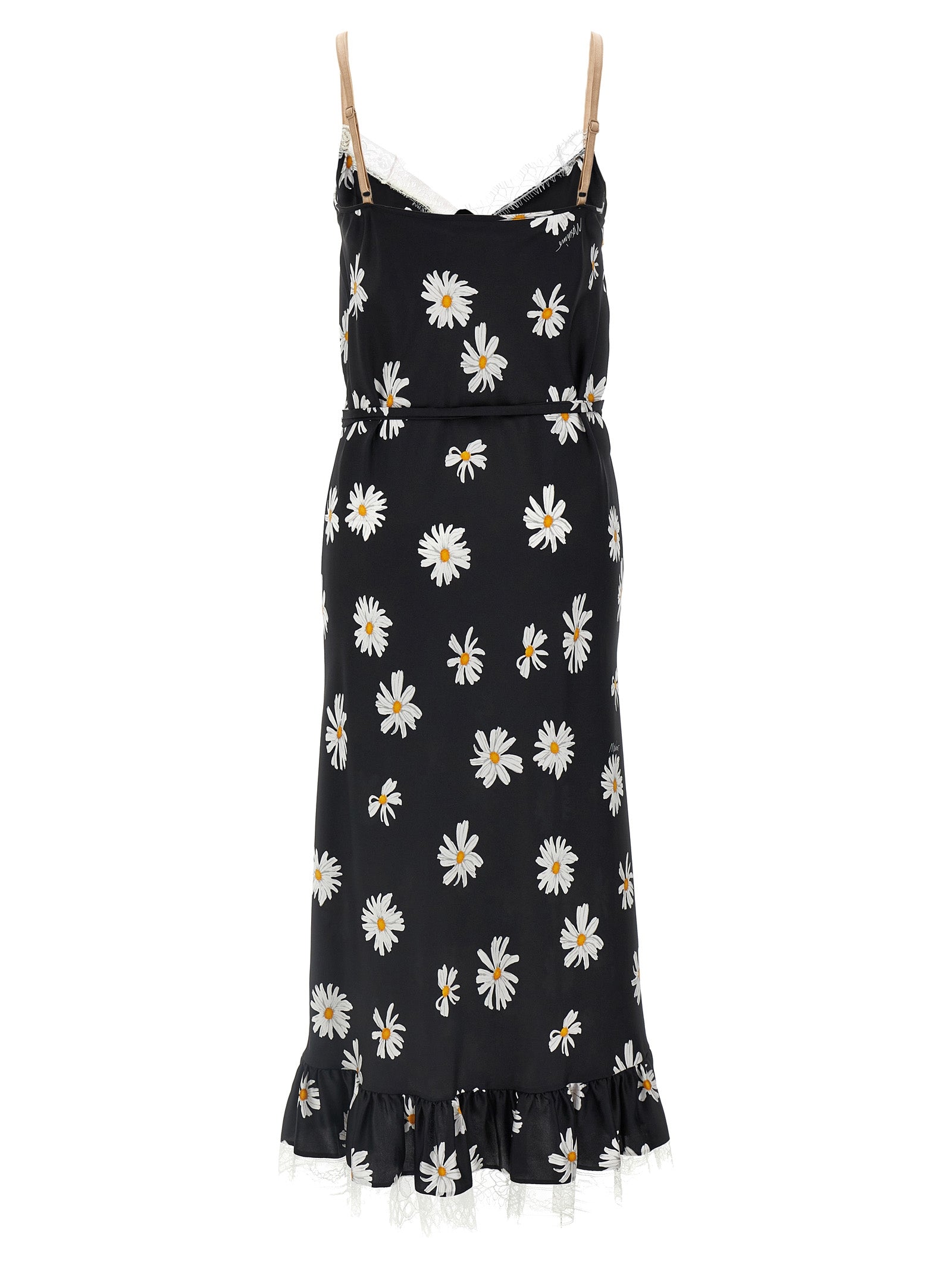 Moschino Black Silk Midi Dress