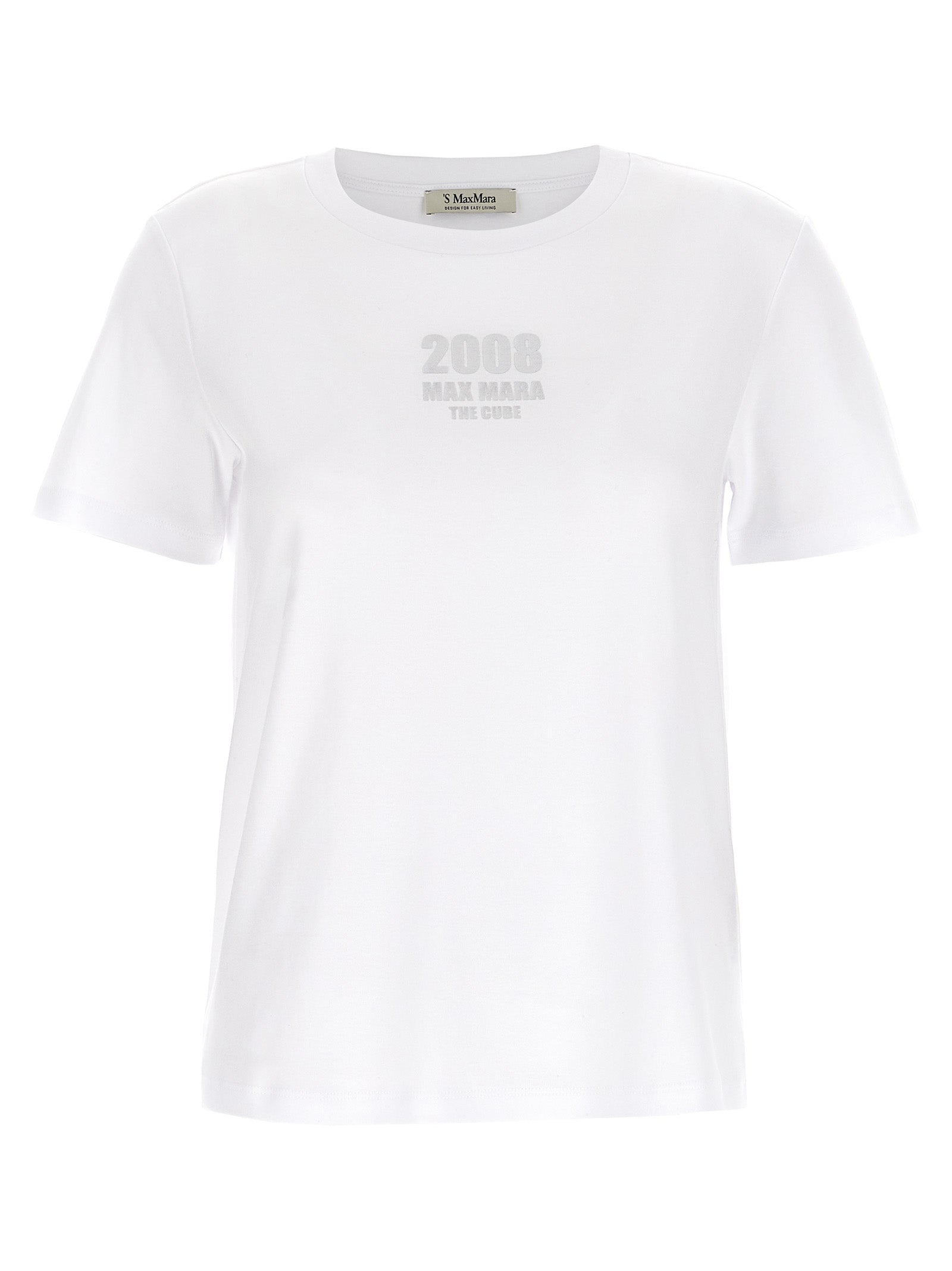 'S Max Mara White Cotton T-Shirt