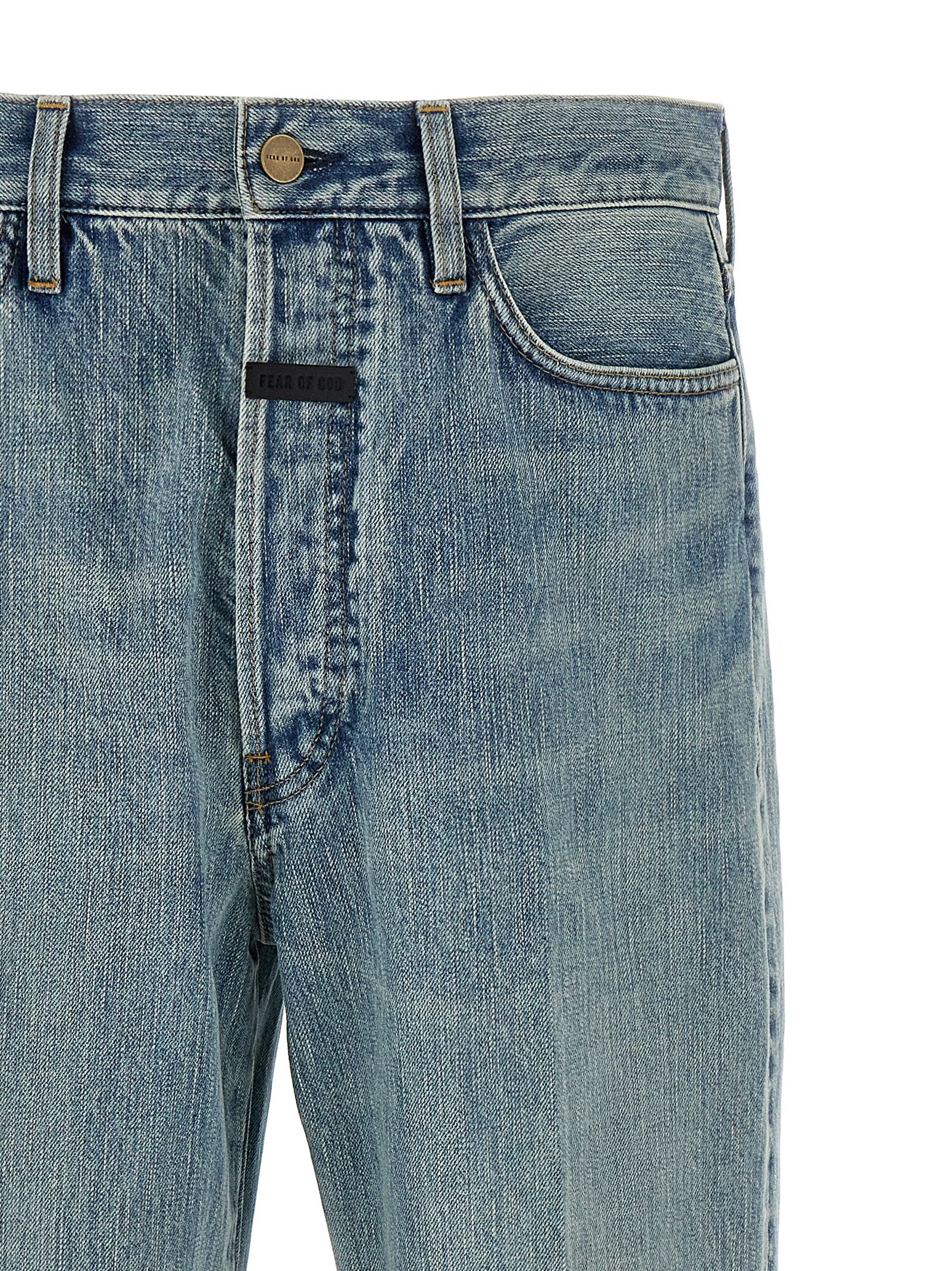 Fear Of God Blue Cotton Jeans Denim